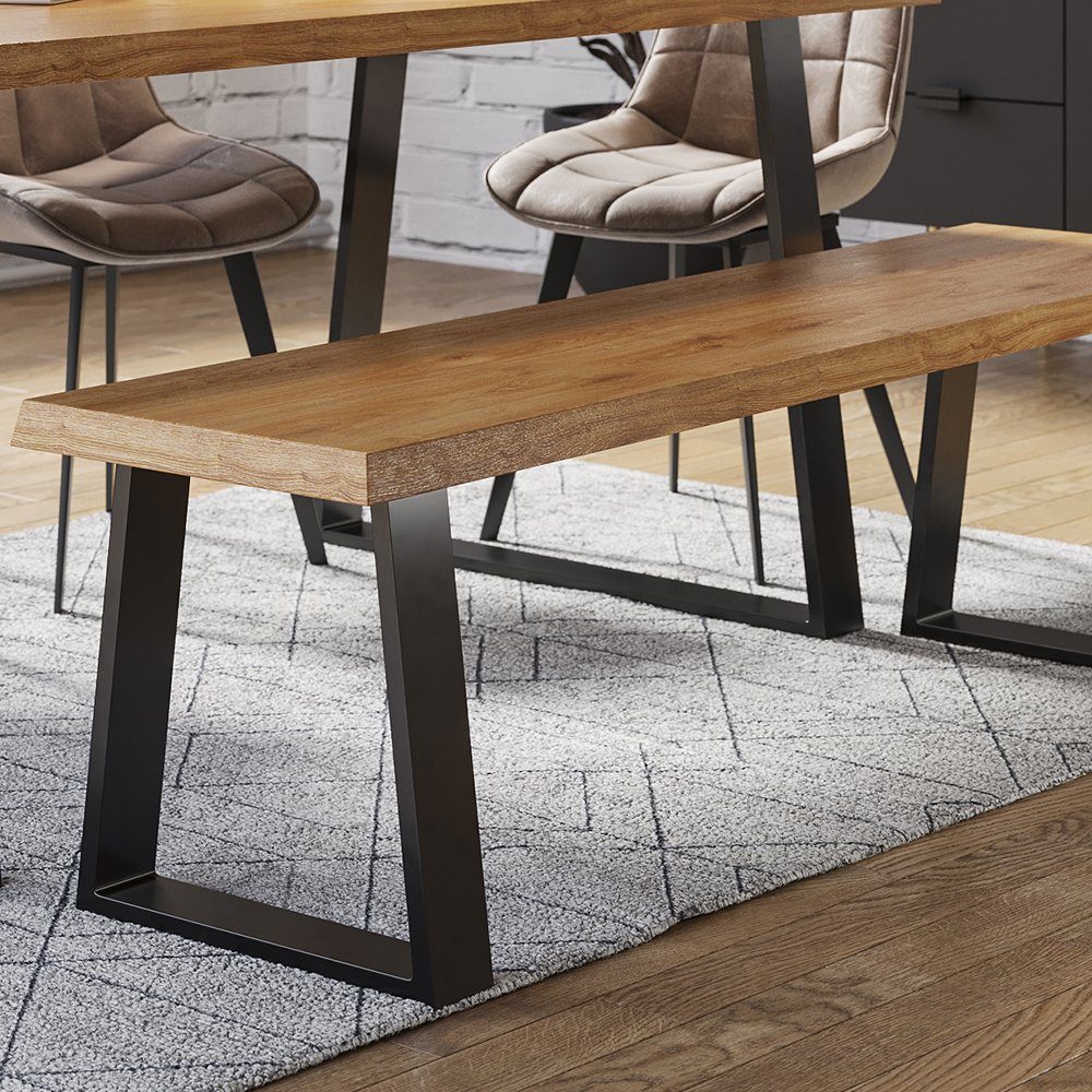 Vicco Tischbein Tischkufen Trapez-Form LOFT 42cm 2-er Set