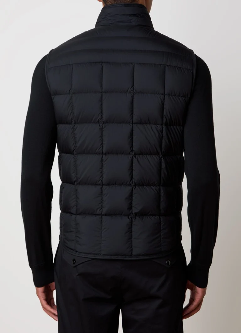 Colete acolchoado Moncler Estagnous com bolsos com zíper.