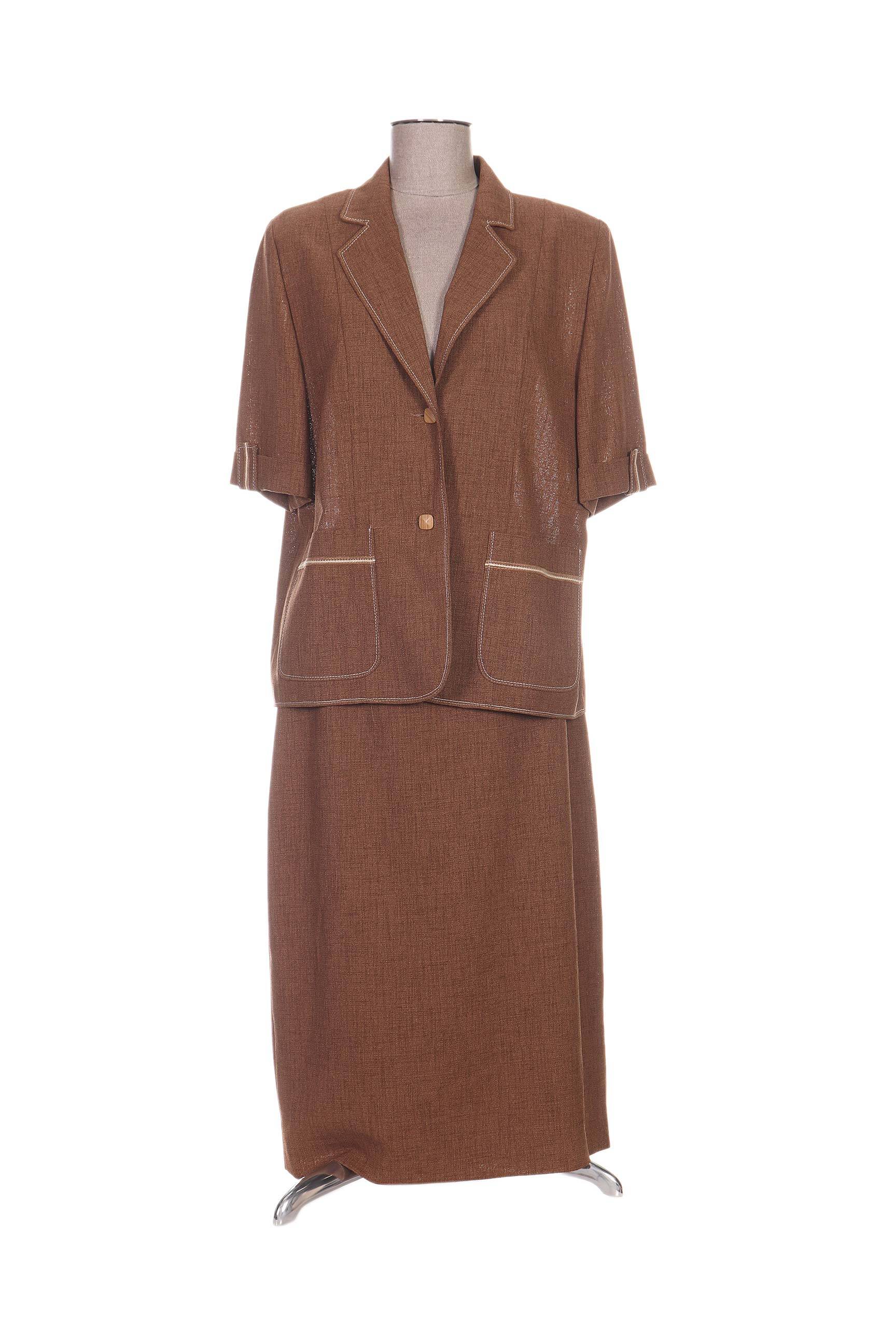 Nonet Jupe Veste Femme couleur marron