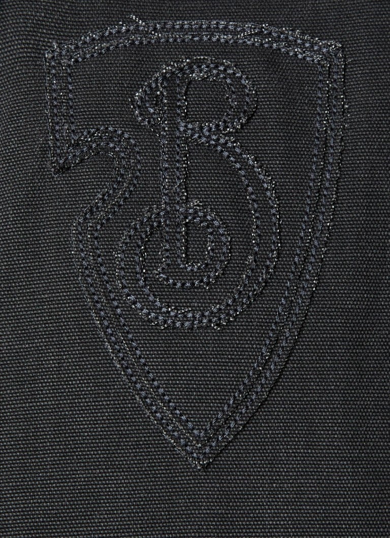 Burberry Denim jacket with logo embroidery and side pockets