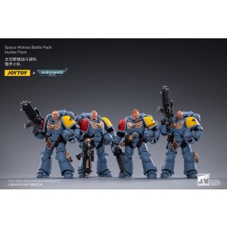 Warhammer 40k Actionfiguren 4er-Pack 1/18 Space Wolves Battle Hunters 12 cm