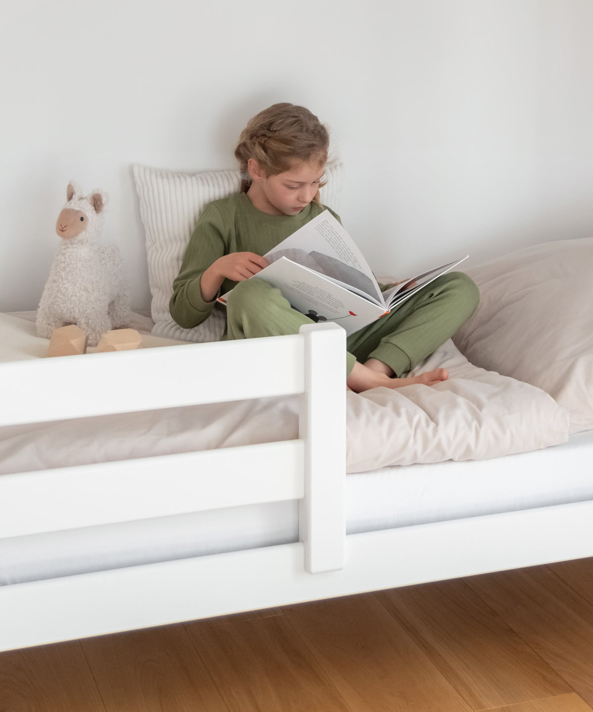 Etagenbett Buche Mittelhoch Weiß