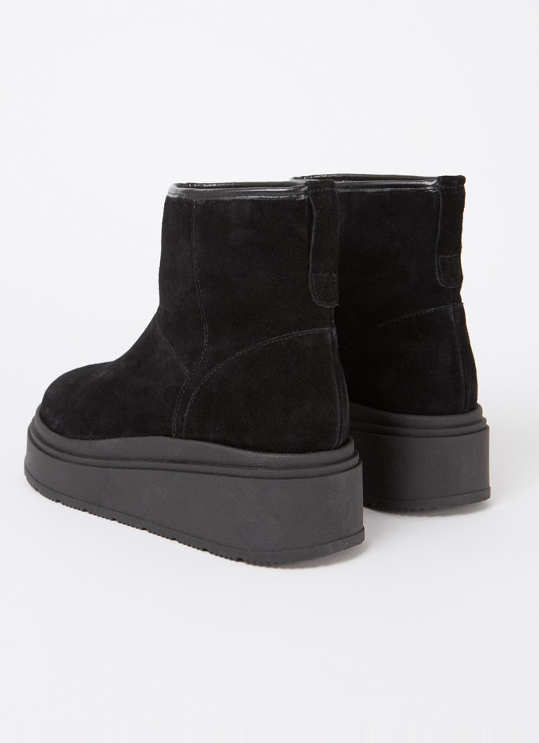 Stivaletto alla caviglia in camoscio Dune London Podsey con suola platform