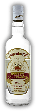 Lütjenburger Weizen Doppelkorn 38% Lütjenburger Weizen Doppelkorn 38% D.H. Boll Spirituosen - Traditionshaus seit 1824. 0,7	 Liter - Vol 38%