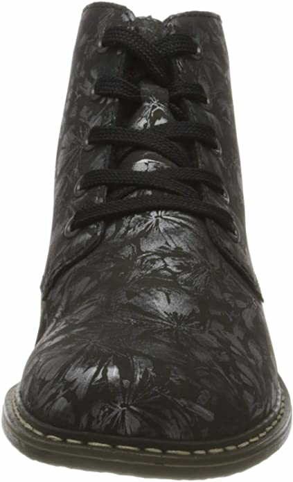 RIEKER Schnür-Stiefeletten schwarz