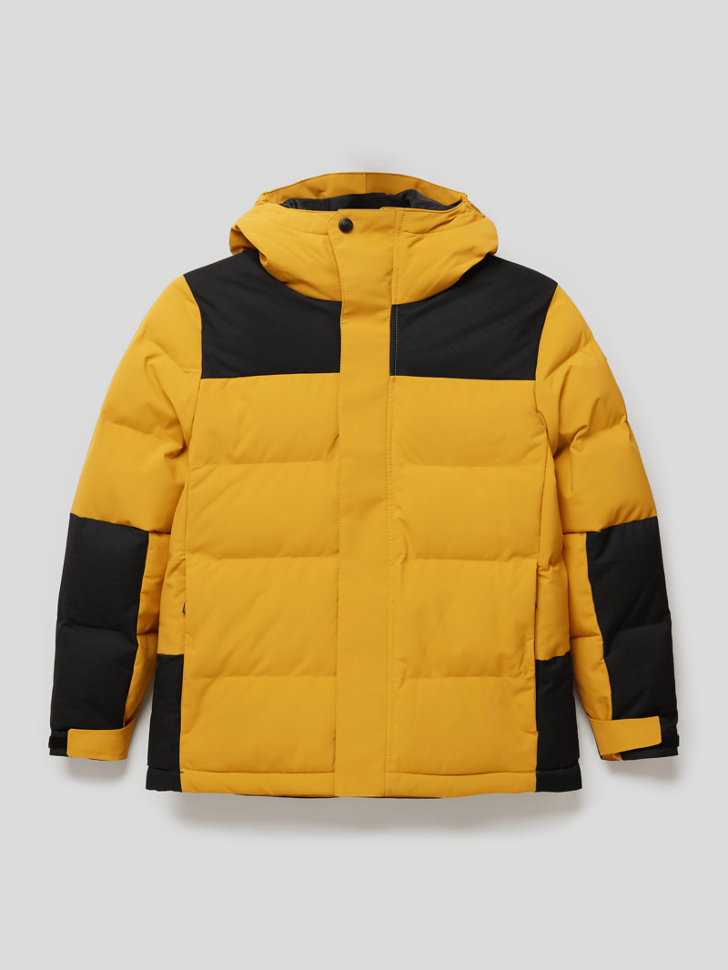 Jacke mit Stepp-Optik Modell 'Daunenoptik' in senfgelb