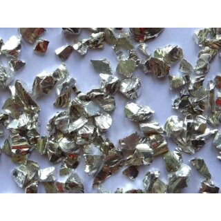 Glassteine silber, ca. 9-12 mm (100g)