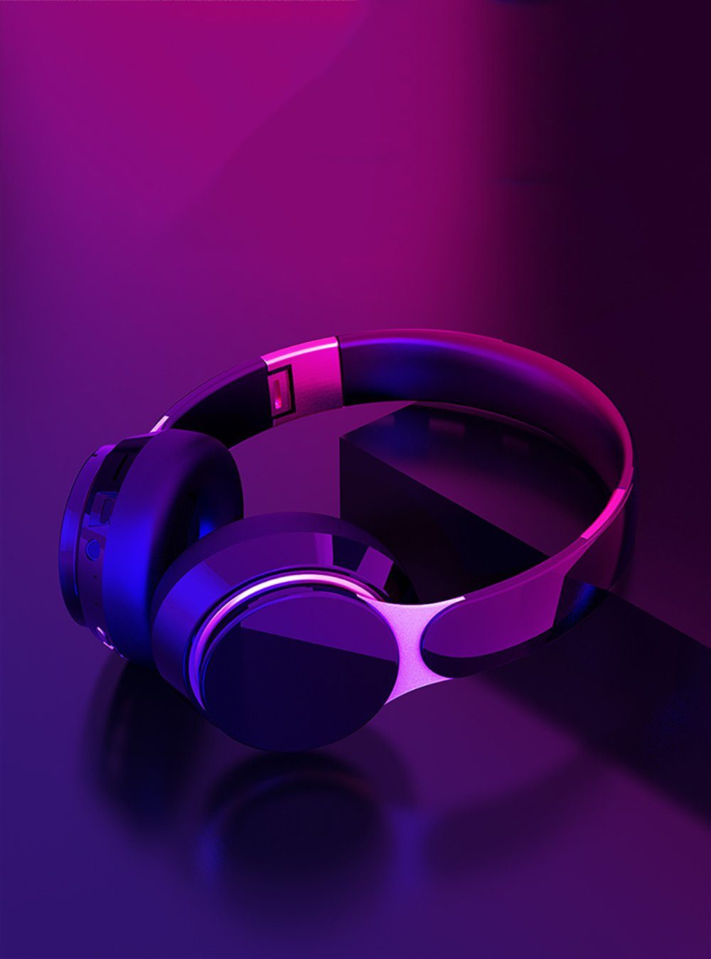 YSDYM Bluetooth Kopfhörer Over Ear, [Bis zu 52 Std] Kabellose Kopfhörer Bluetooth-Kopfhörer (mit 3 EQ-Modi,HiFi Stereo Faltbare Headset mit Mikrofon)