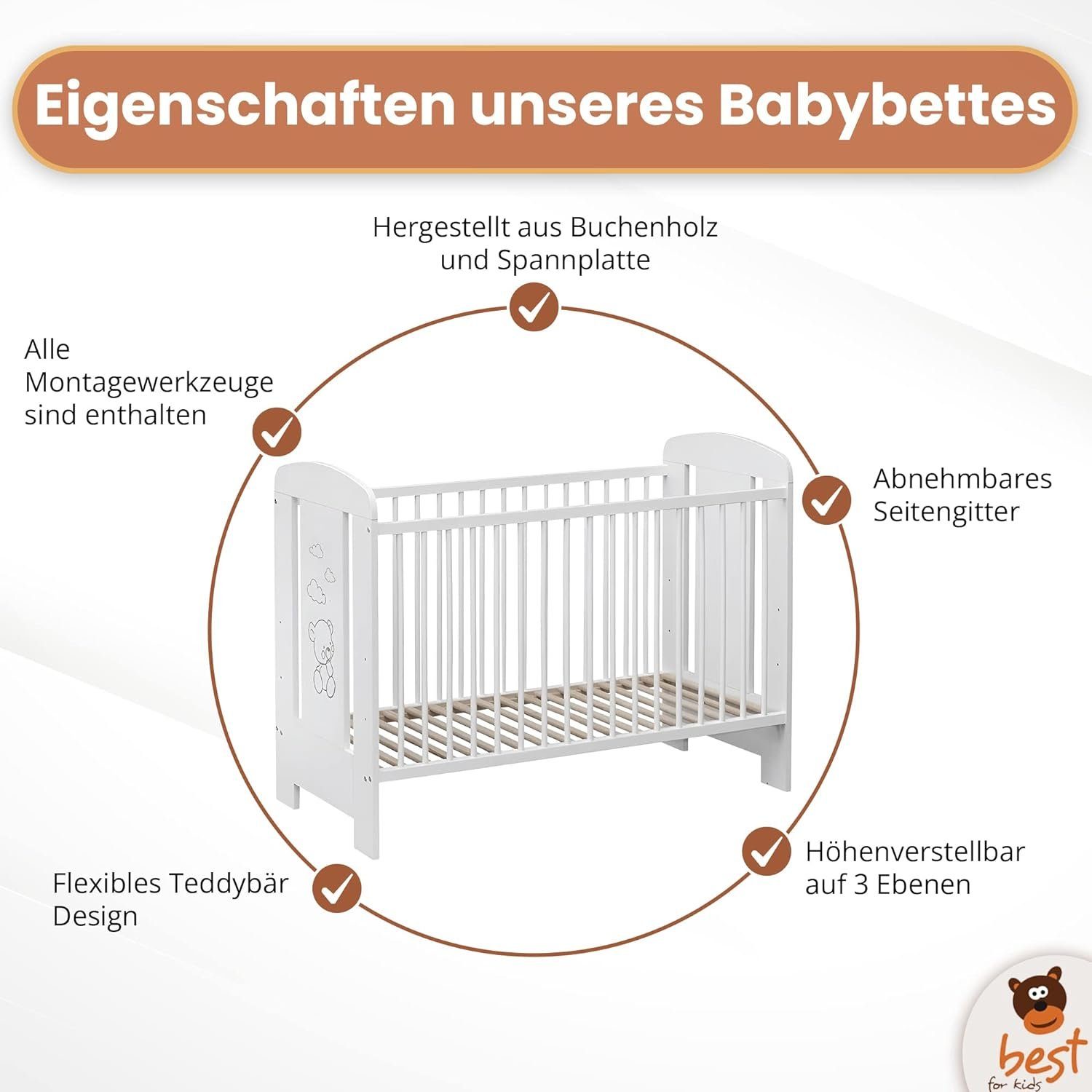 Best for Kids Babybett KAMIL