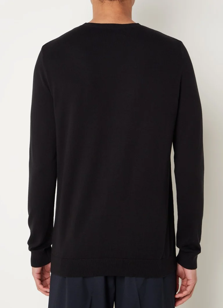 Selected Homme Fino pleten pulover z okroglim izrezom