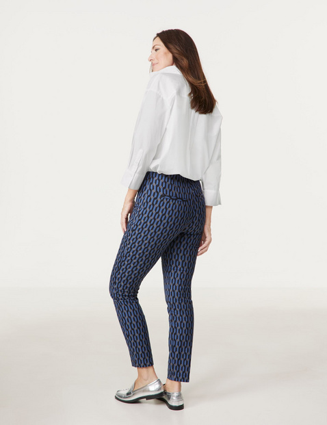 Gemusterte Stretchhose