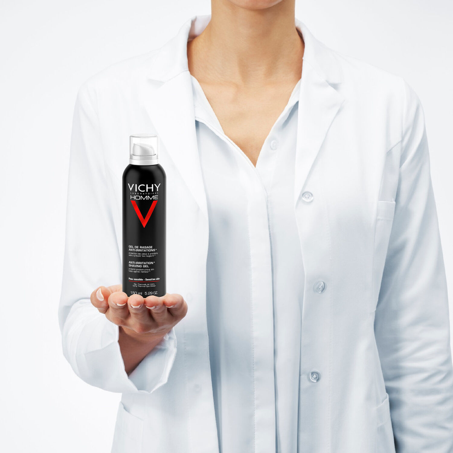 Vichy Gel à Raser Anti-Irritations Peaux Sensibles 2x150 ml