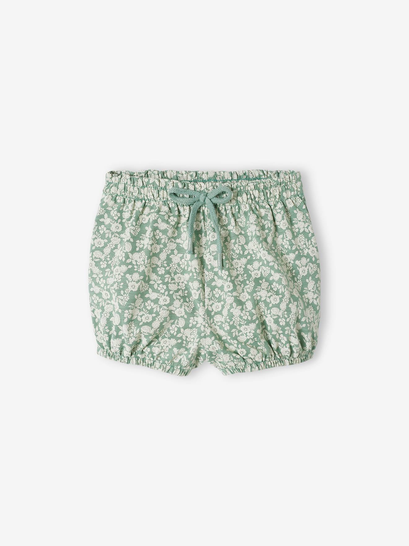 Vertbaudet Jersey-Shorts für Mädchen Baby Oeko-Tex - königsblau bedruckt