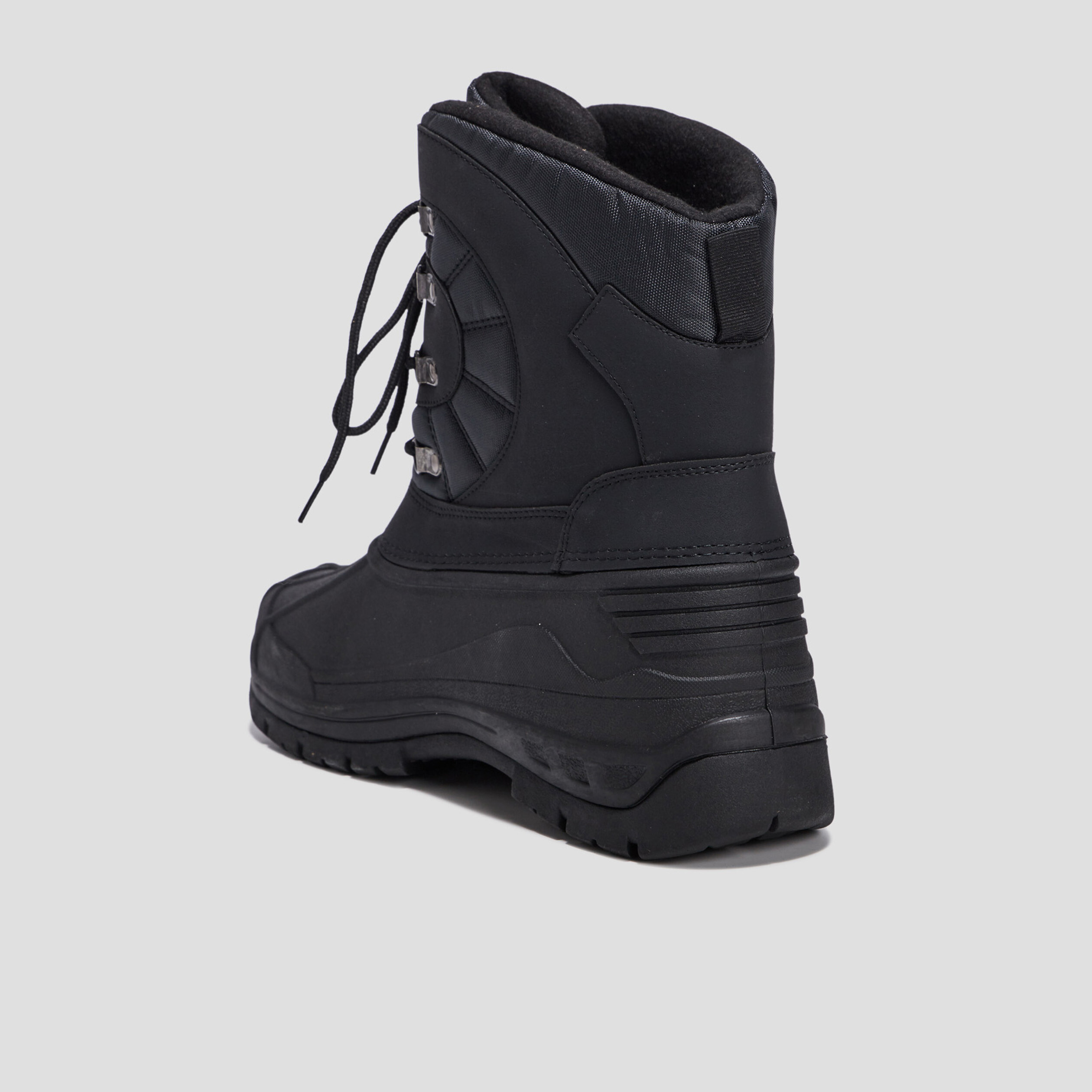Bottes de neige à lacets noir homme | La Halle