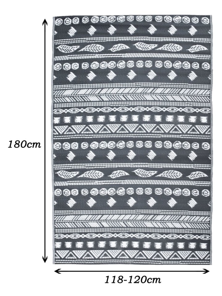 JACK Outdoor Teppich 120x180cm In- & Outdoor in India Anthrazit günstig kaufen 120x180cm