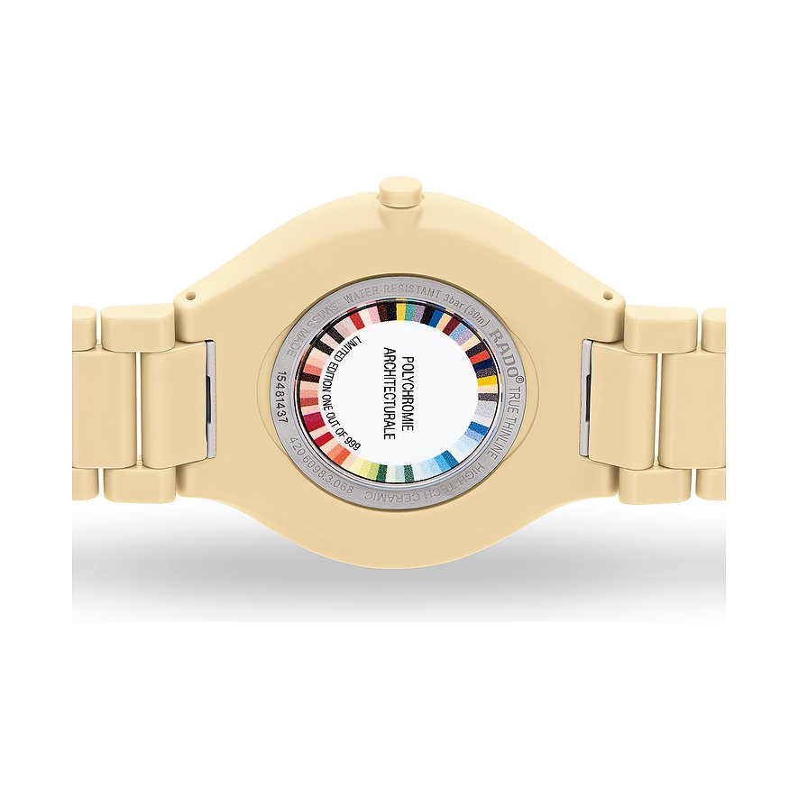 Rado Unisexuhr True Thinline Les Couleurs Le Corbusier