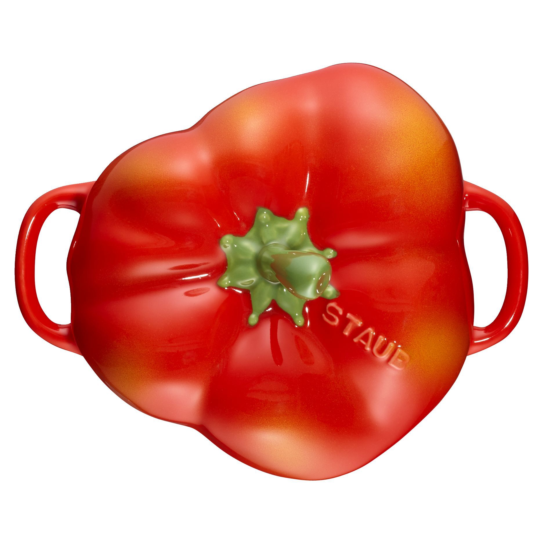Cocotte 11 cm, Paprika, Orange-Rot, Keramik