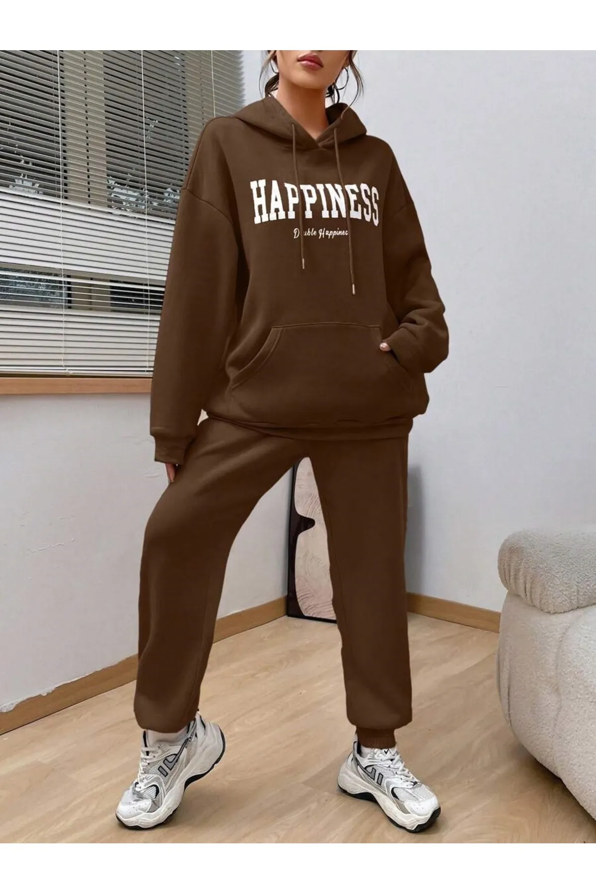 MOONBULL  Sport-Sweatsuit Set - Braun - Regular Fit