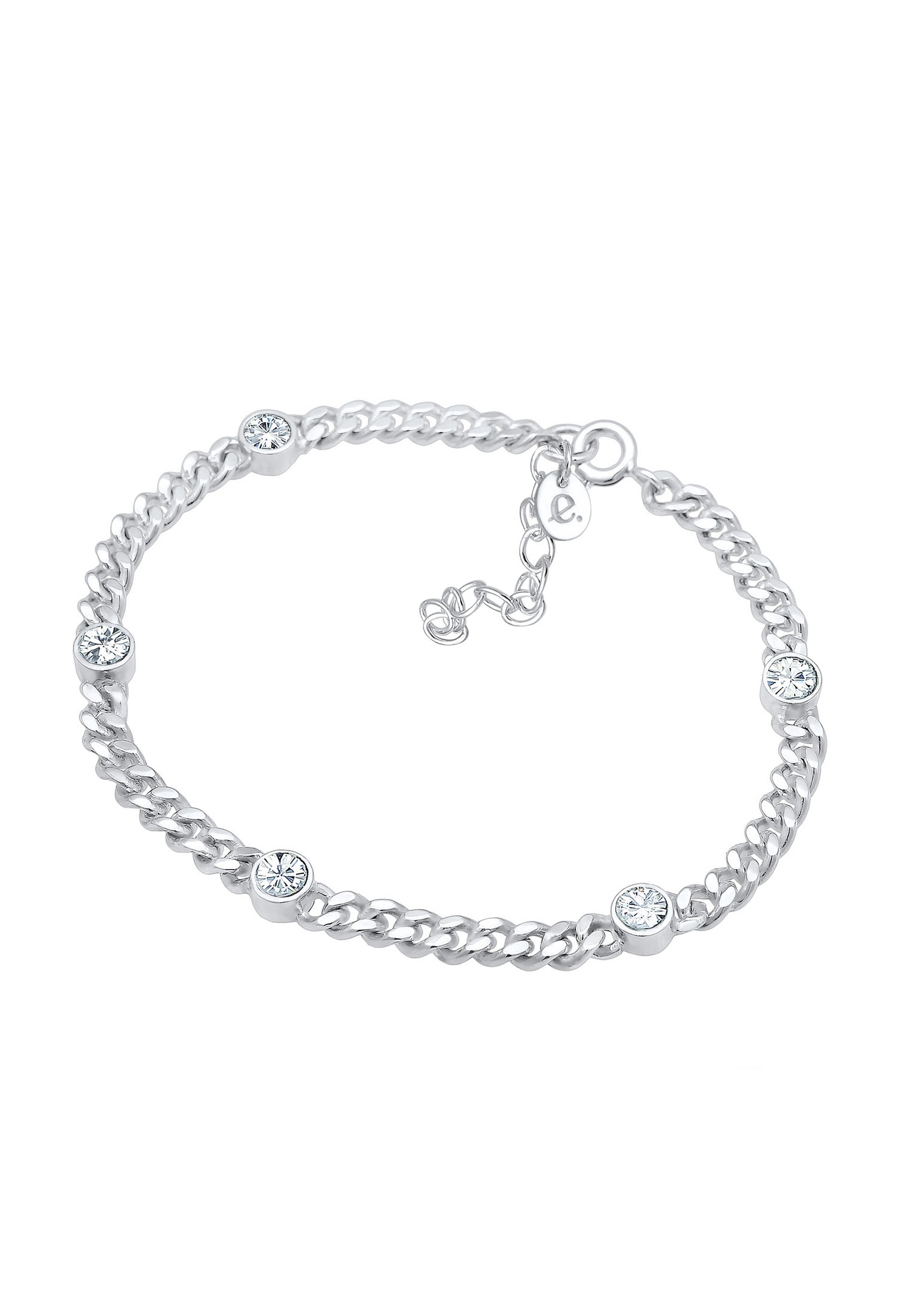 Elli PREMIUM verižica za rezervoar Basic Crystals 925 srebro