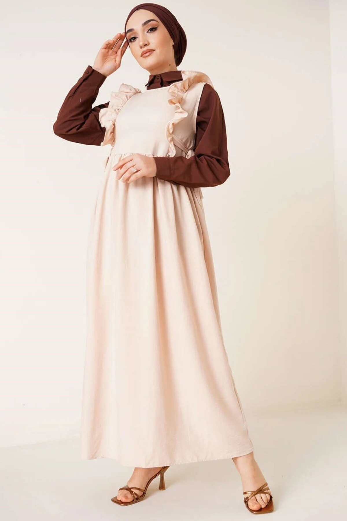 VOLT CLOTHİNG  Kleid - Beige - Tunika