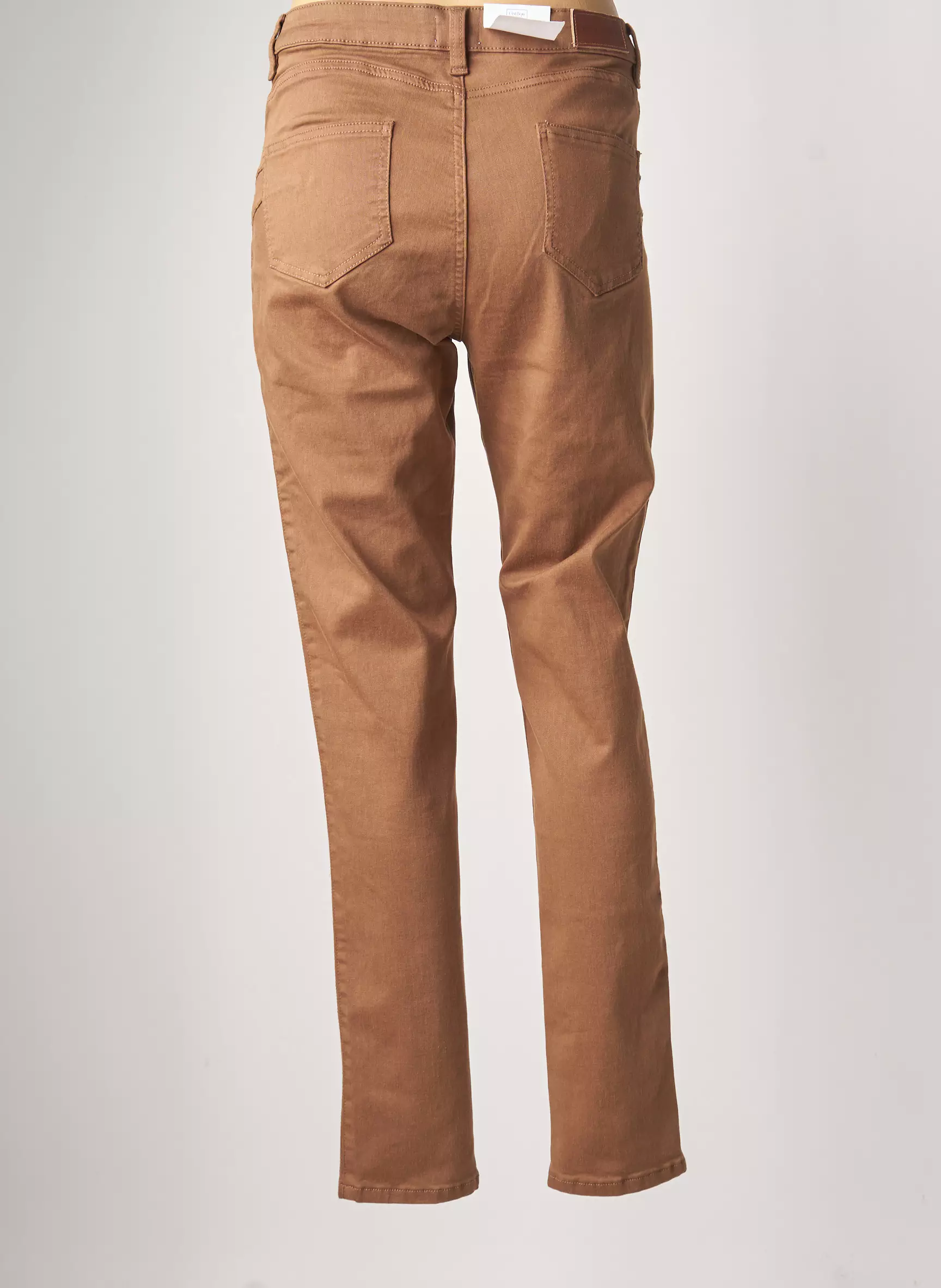 C Est Beau La Vie Pantalons Slim Femme couleur marron