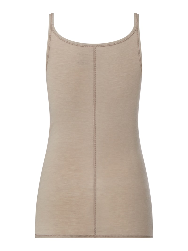 Personal Fit Top mit Stretch-Anteil in hellbraun