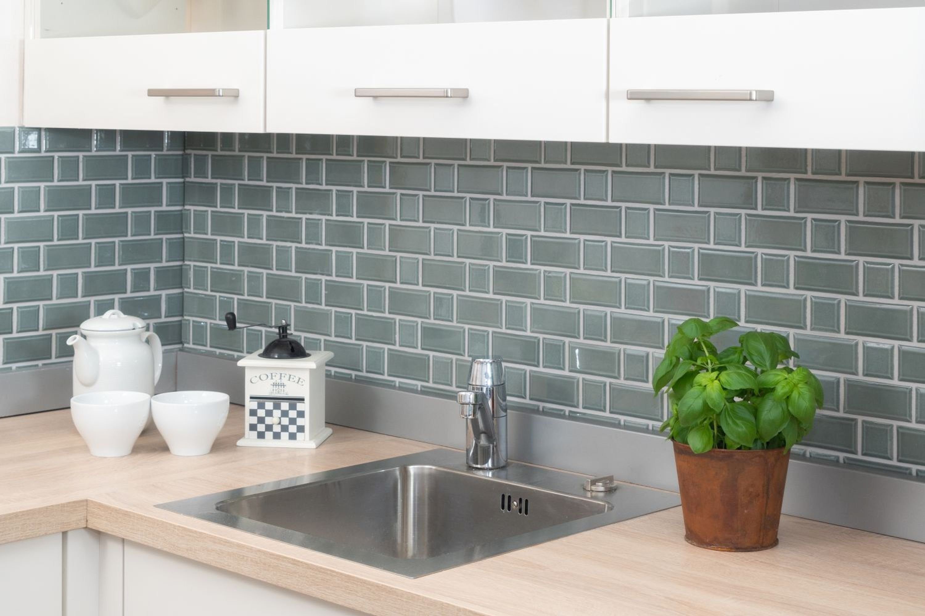 Mosani Mosaikfliesen Multi Keramikmosaik Mosaikfliesen petrol glänzend / 10 Matten