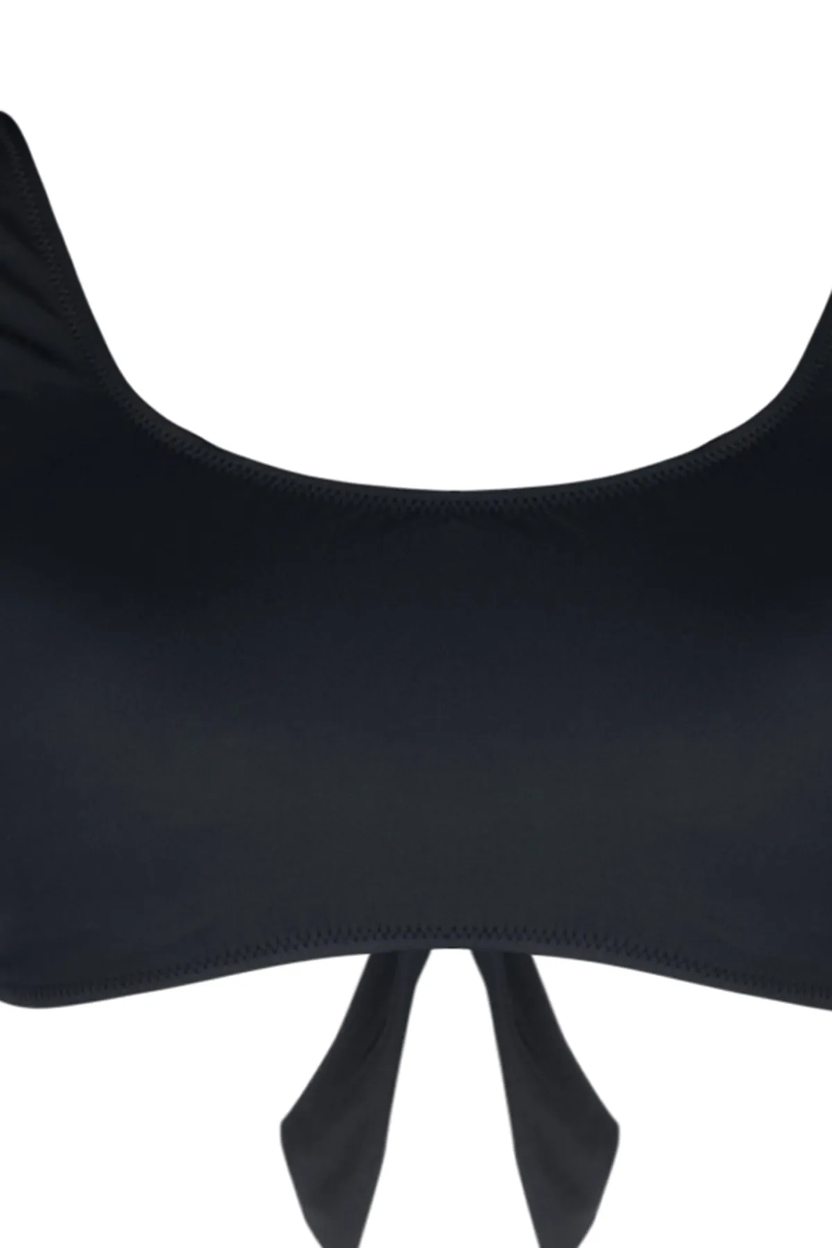 Trendyol Curve  Schwarzes Bralette-Bikinioberteil mit quadratischem Ausschnitt TBBSS23CT00005