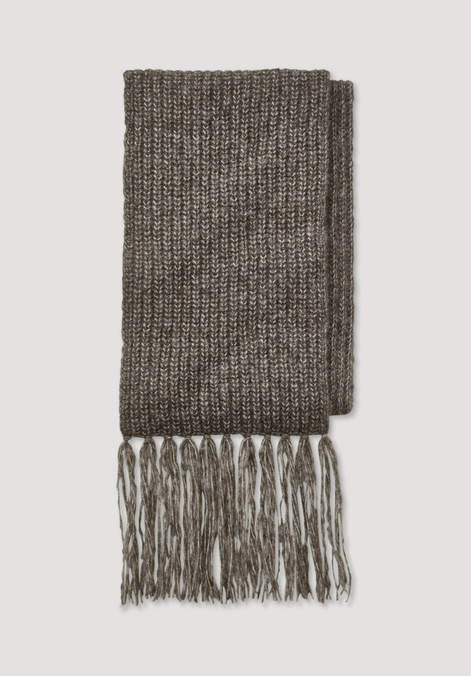 Strick-Schal aus Alpaka mit Pima-Bio-Baumwolle
