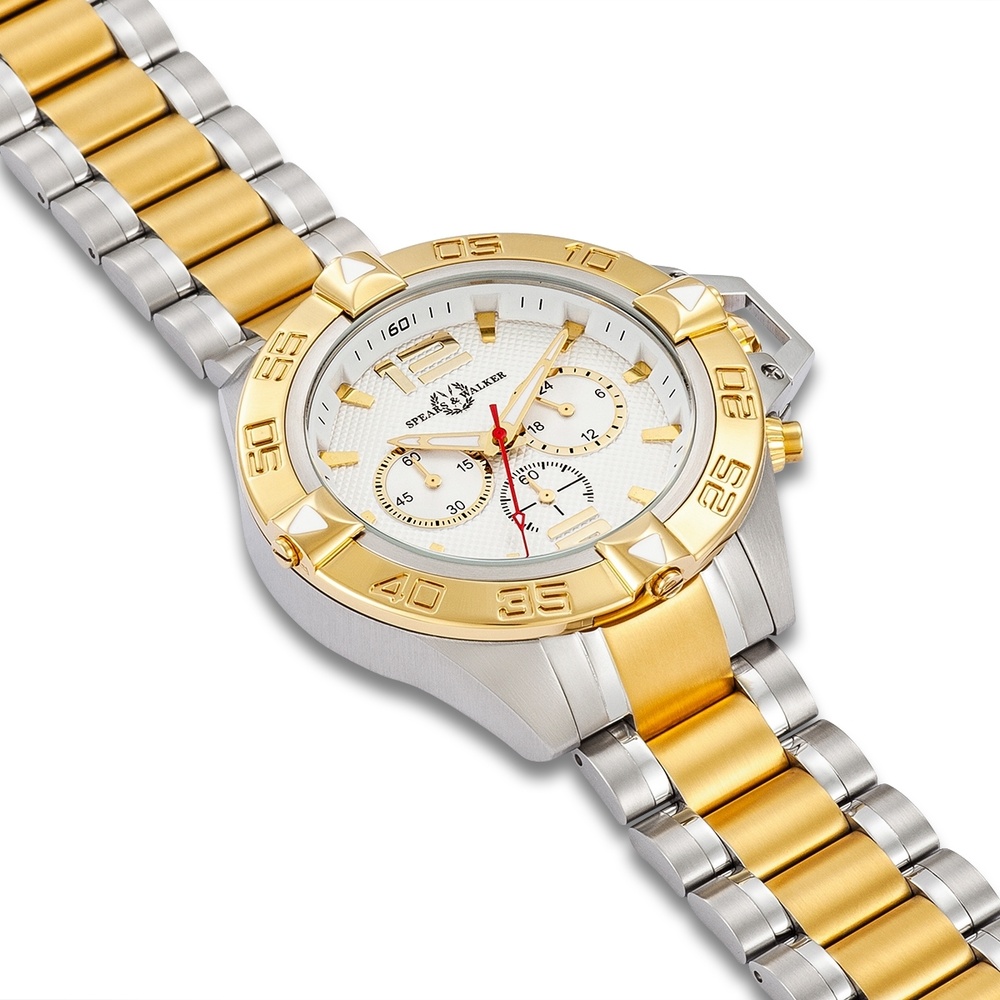 Spears & Walker Montre à quartz Varus II en Argent/or jaune Acier inoxydable en Argent/or jaune Montre