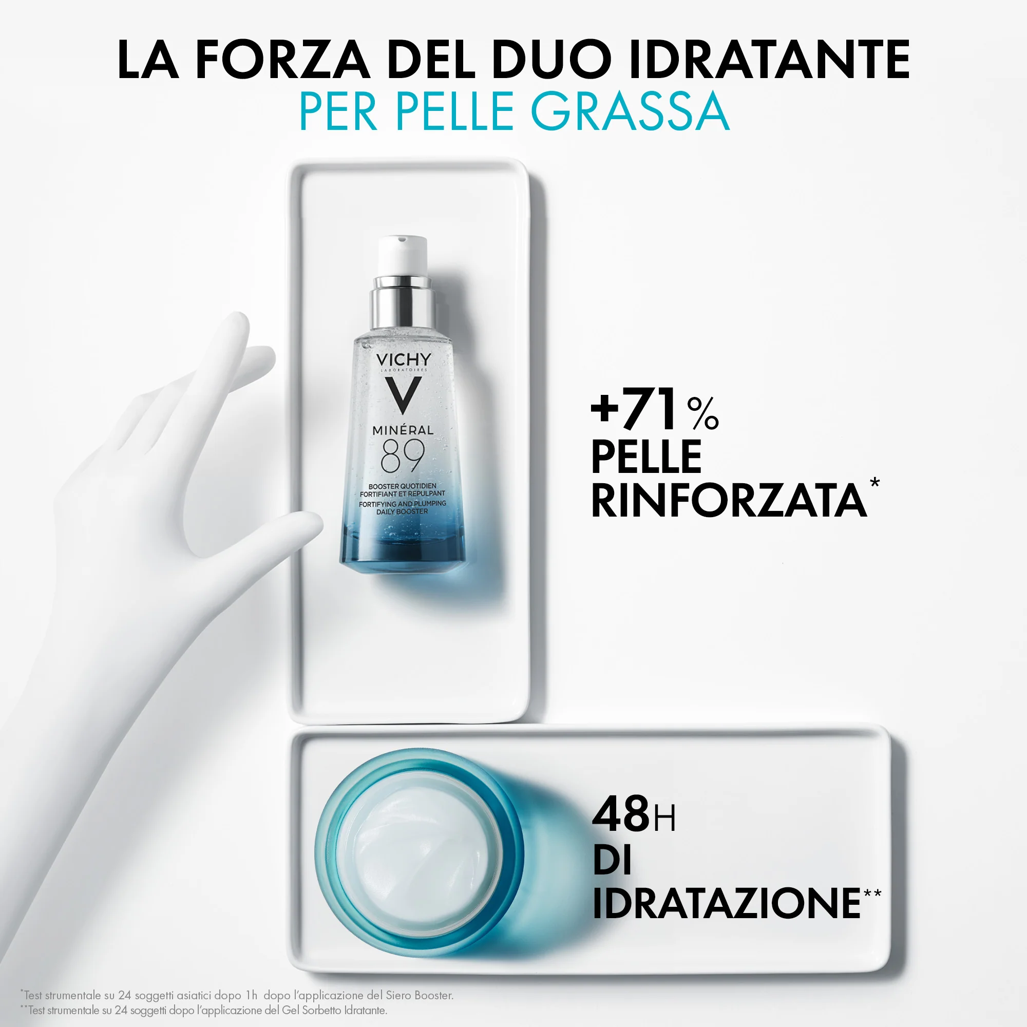 Mineral 89 Mineral 89 48H vlažilni sorbet gel - vlažilni gel za obraz, gel za obraz proti nepravilnostim