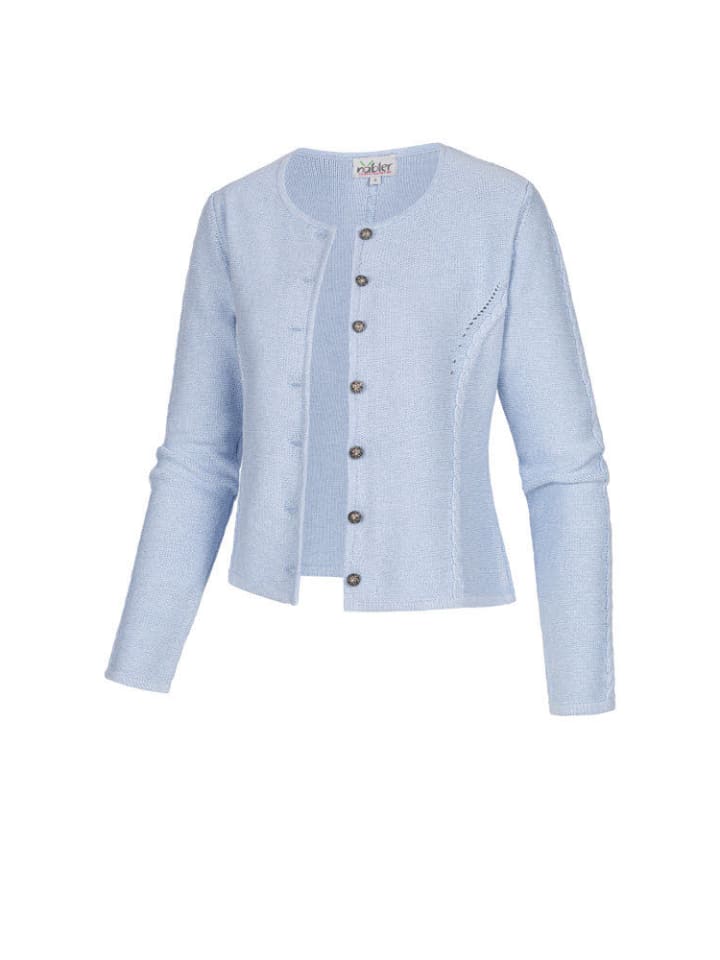 Nübler Strickjacke Amira in Hellblau günstig kaufen