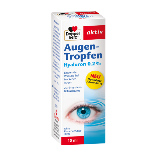 DOPPELHERZ Augen-Tropfen Hyaluron 0,2%  10 ml  Tropfen