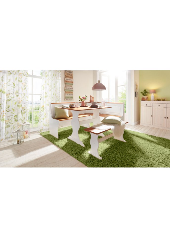 Gardine mit floralem Druck (1er Pack)