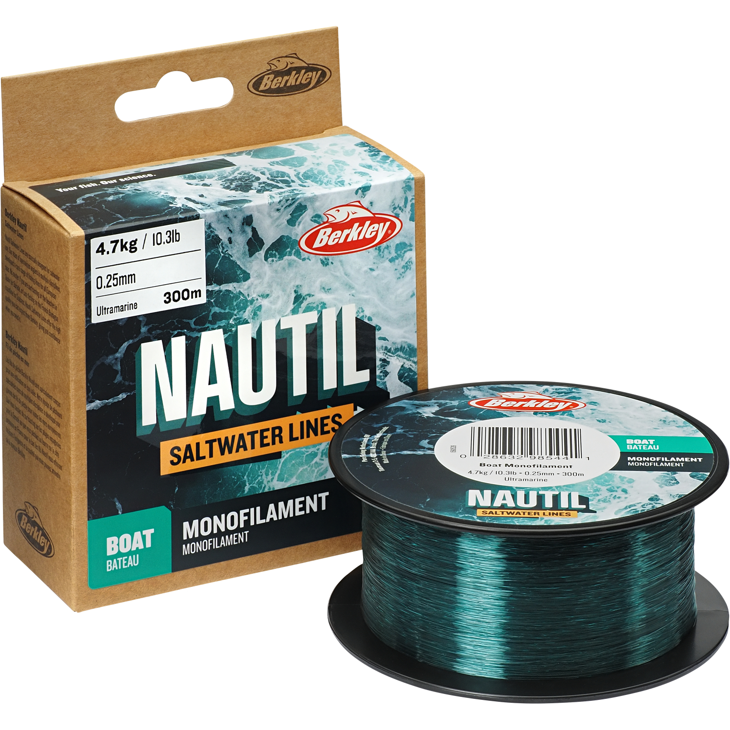 Berkley Angelschnur Nautil Boat Monofilament (ultra marine, 1.000 m)