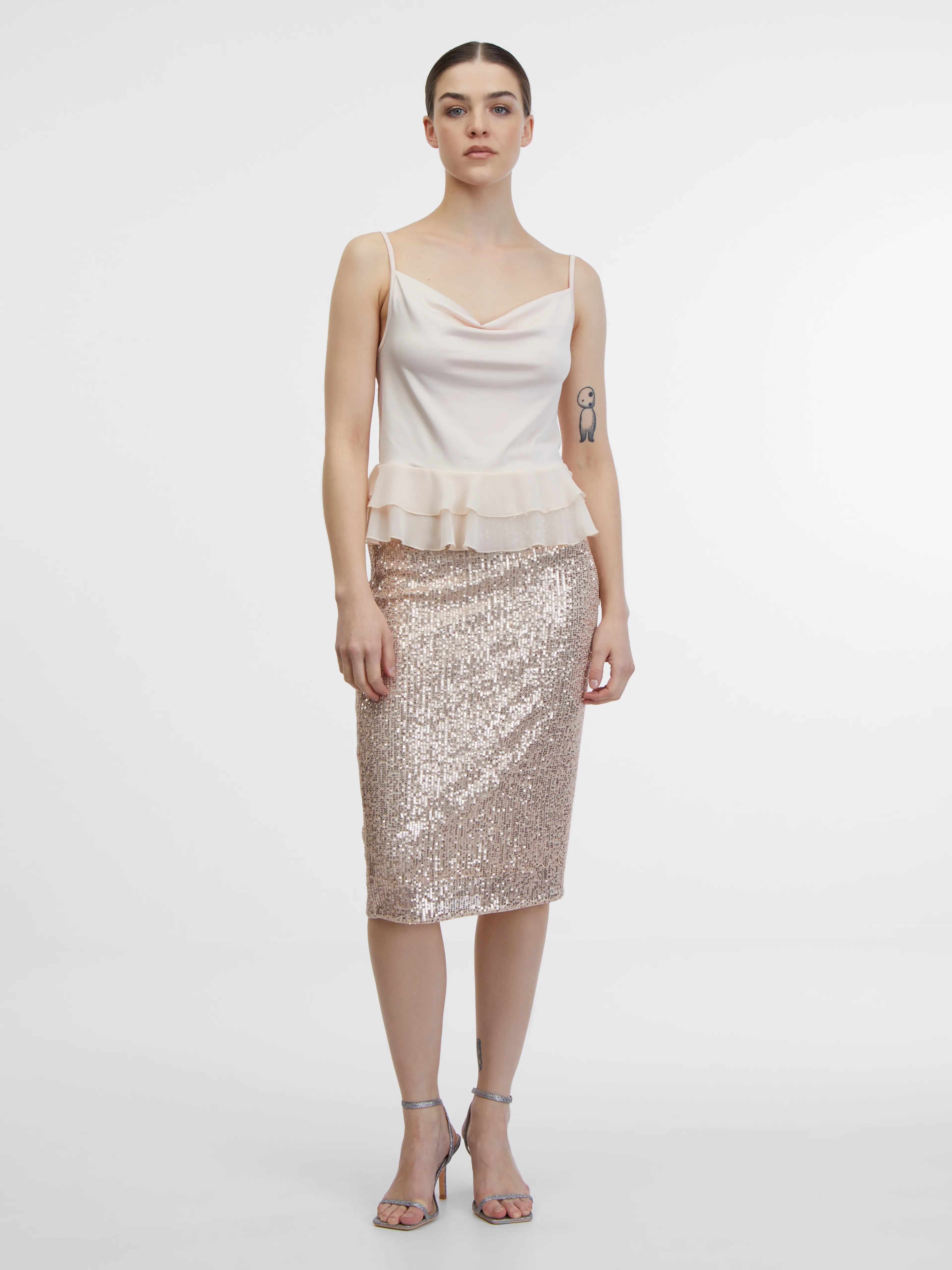Beigefarbenes Damen-Top ORSAY
