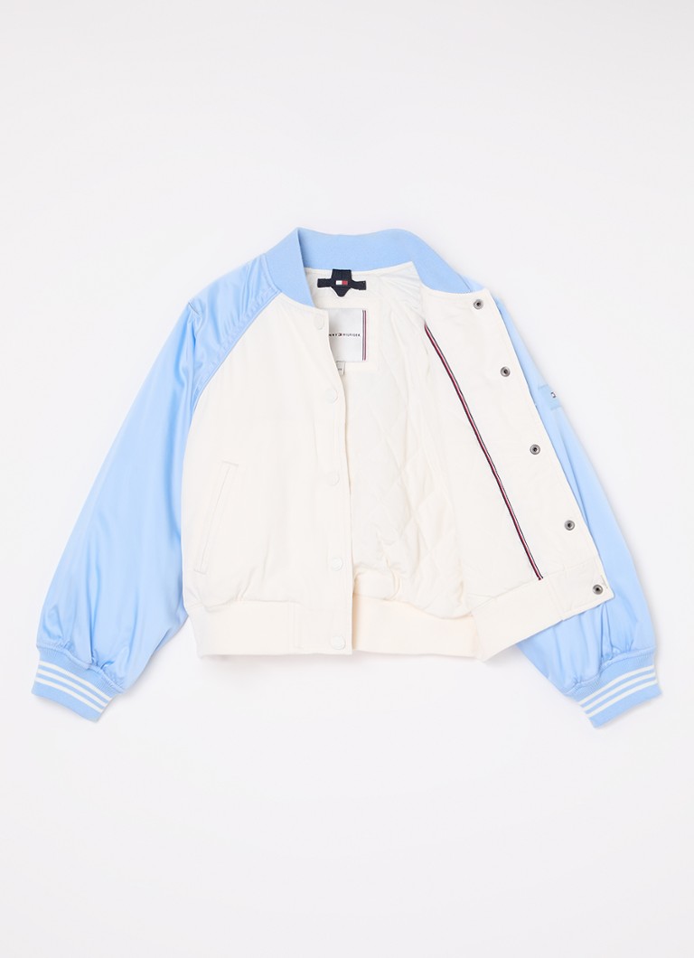 Pikowana kurtka typu bomber Tommy Hilfiger z haftowanym logo.