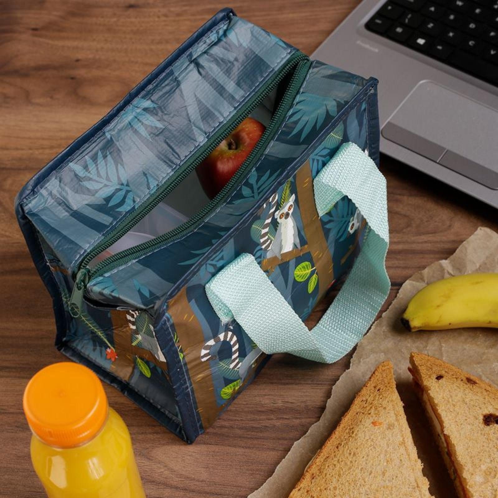 Puckator Kühltasche Lemur RPET wiederverwendbare Lunchtasche