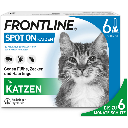 FRONTLINE Spot on K Lösung f.Katzen  6 St  Lösung