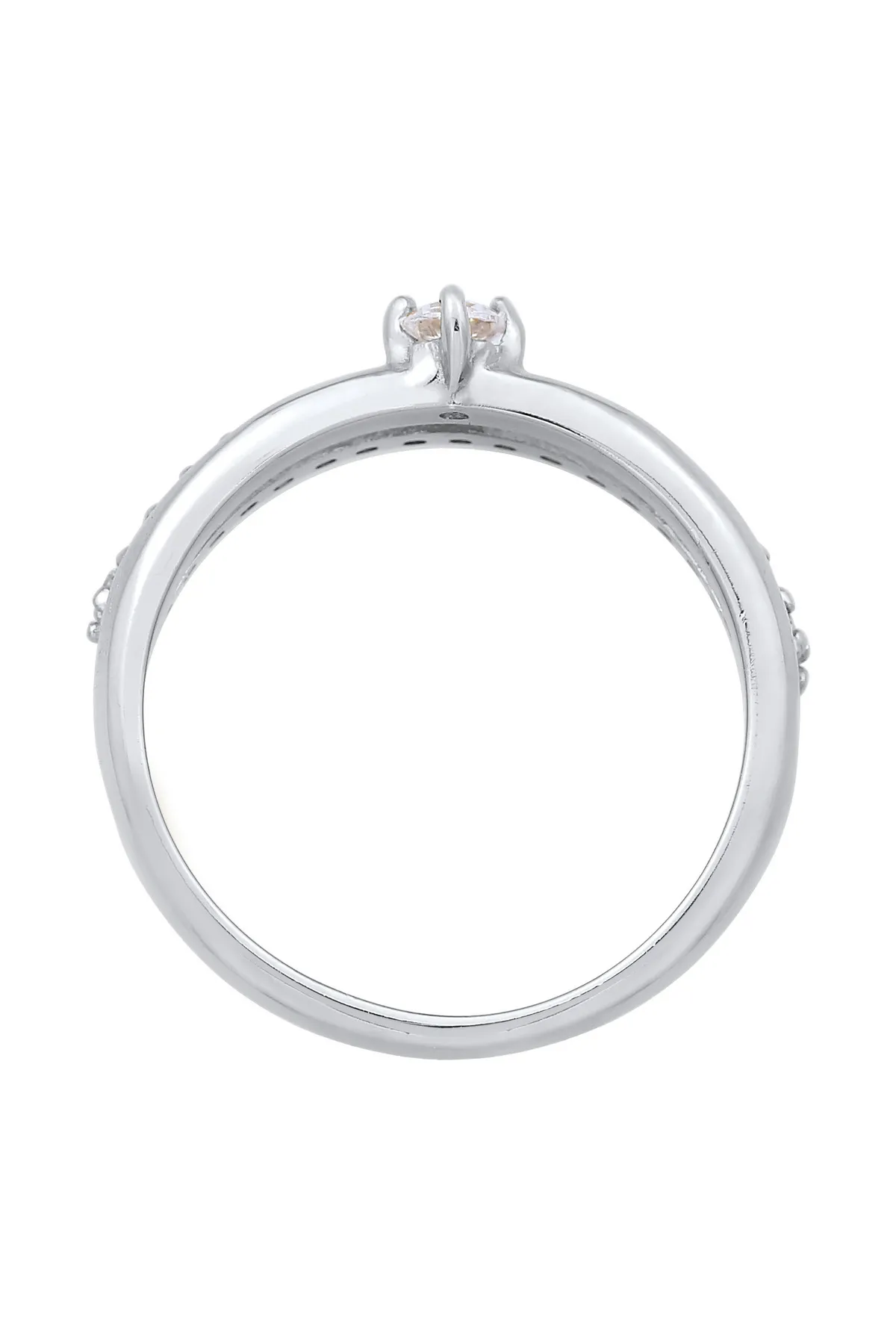 ELLI  Ring Zirkonia Solitär Verlobung 925 Silber