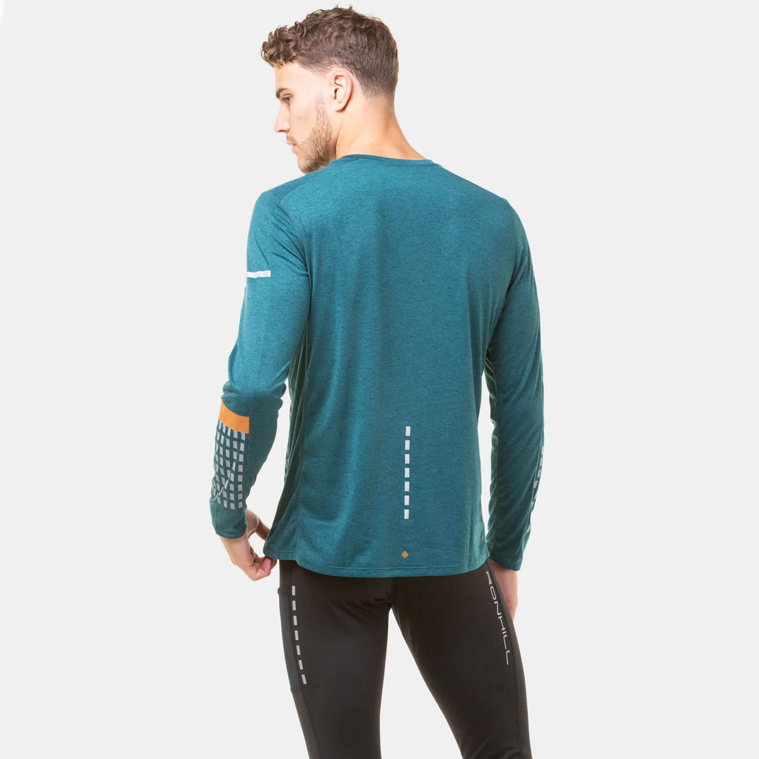 Tech Afterhours Longsleeve Laufshirt Herren - Petrol