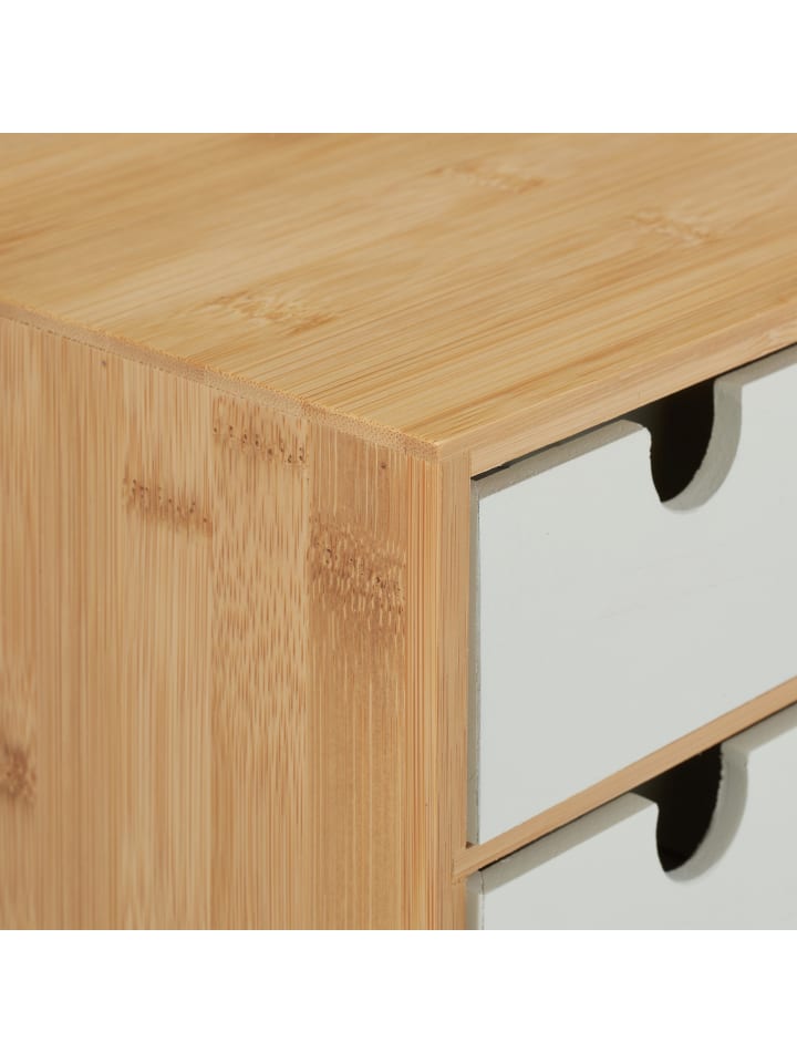 relaxdays Schubladenbox in Natur/ Weiß günstig kaufen onesize