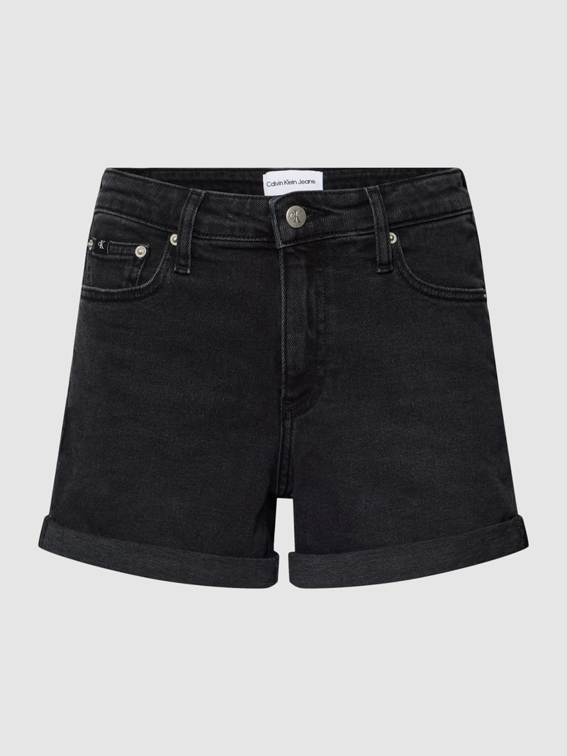 Jeansshorts im 5-Pocket-Design Modell 'MID RISE SHORTS' in schwarz