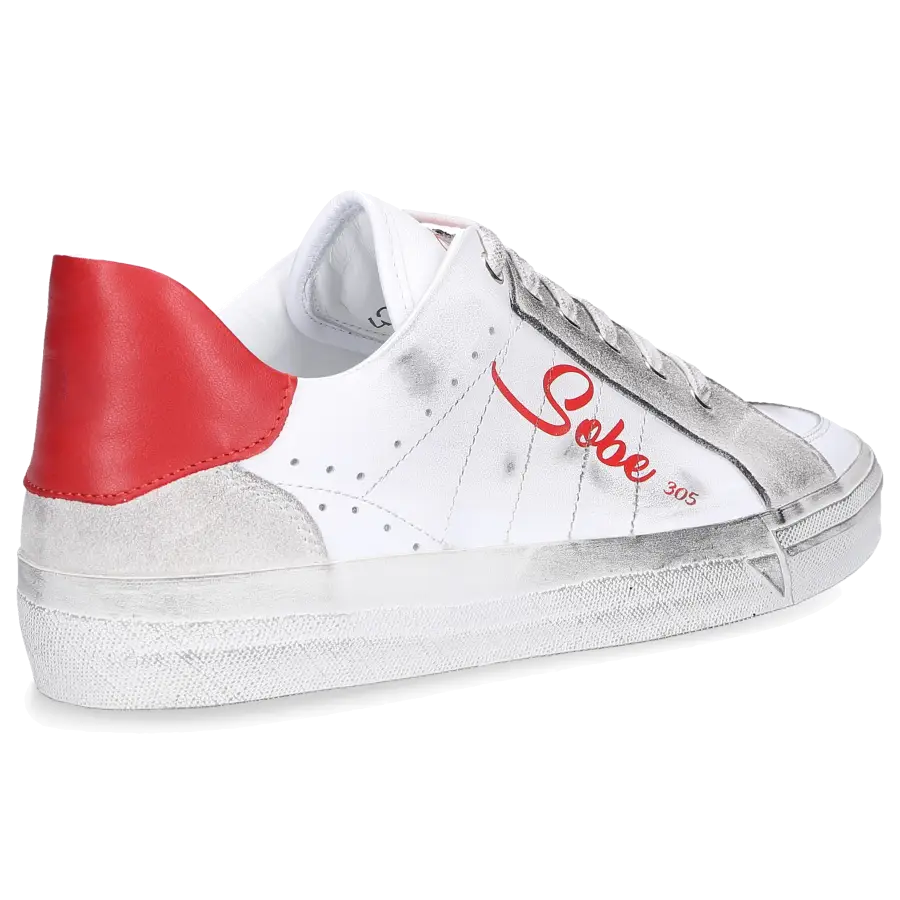 305 SOBE - Sneaker low LAKERS Nappaleder - weiß