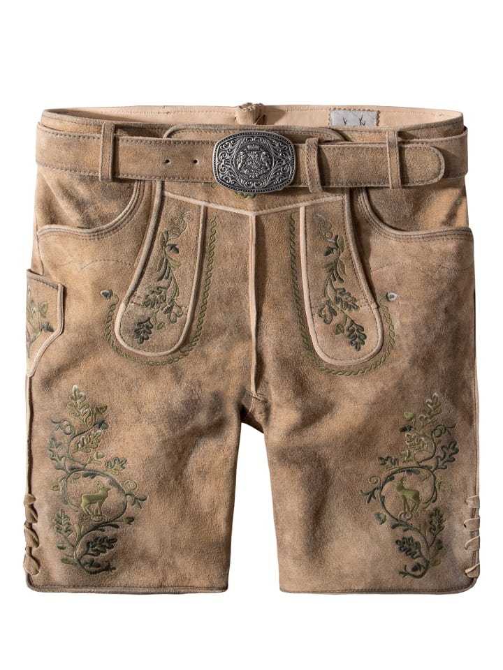 Stockerpoint Stockerpoint Trachtenlederhose Girgl in senf gespeckt-grün günstig kaufen