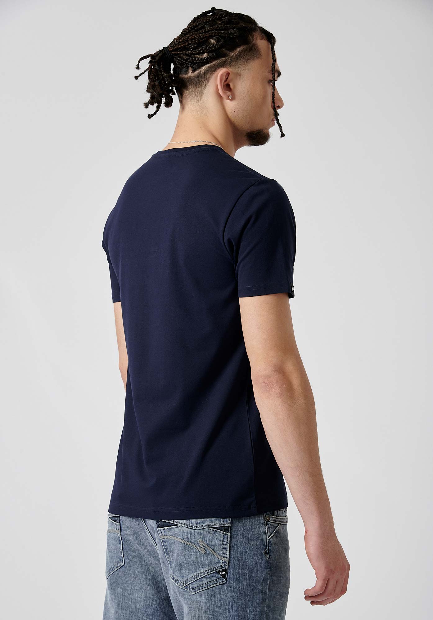 NIRAJ  T-shirt bleu homme