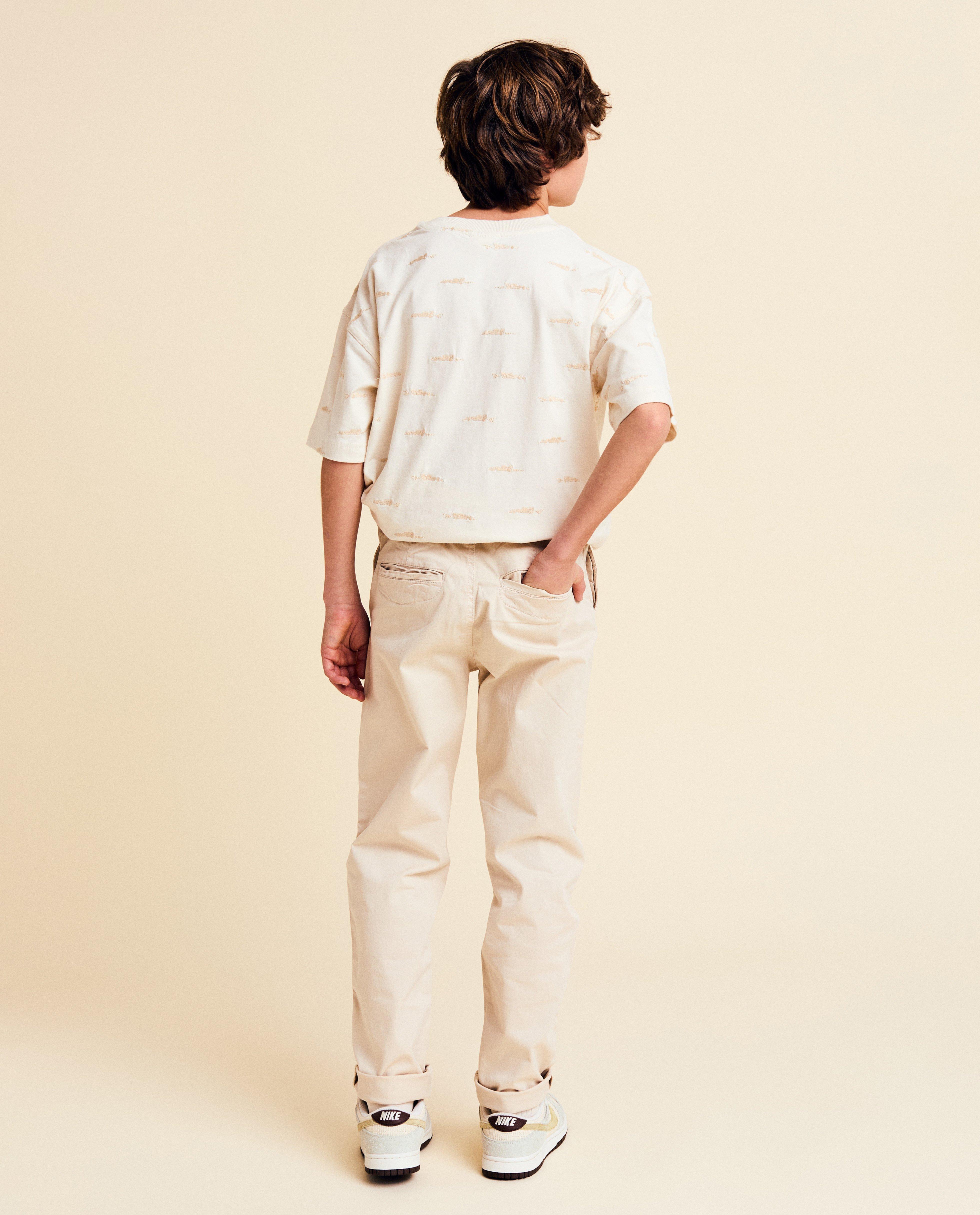 Pantaloni scurți bej Kidz Nation, croială largă, bej pentru ocazii speciale