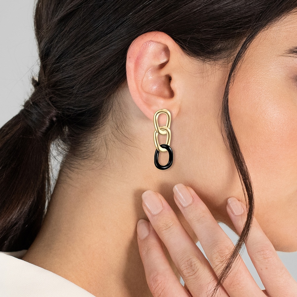 Glanzstücke München Boucles d'oreille en argent Argent sterling en Or jaune Boucles d'oreilles
