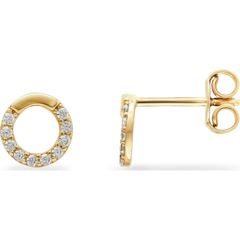 FAVS Boucles d'oreilles à fermoir à poussette 585 Or jaune Boucles d'oreilles