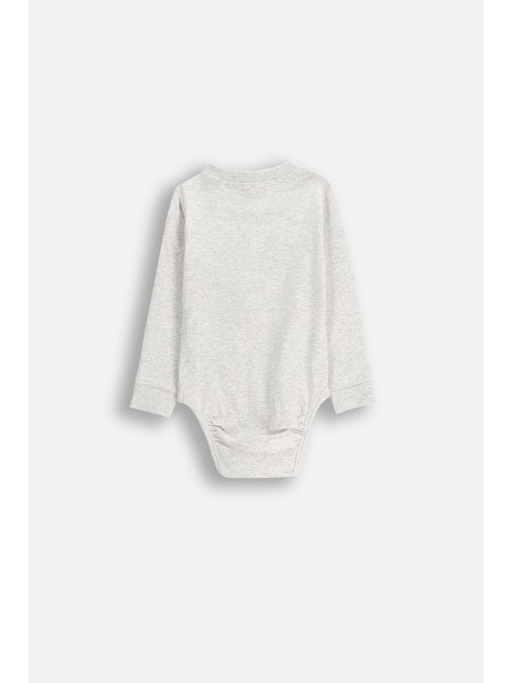 Coccodrillo Geripptes Langarm-Body in beige günstig kaufen